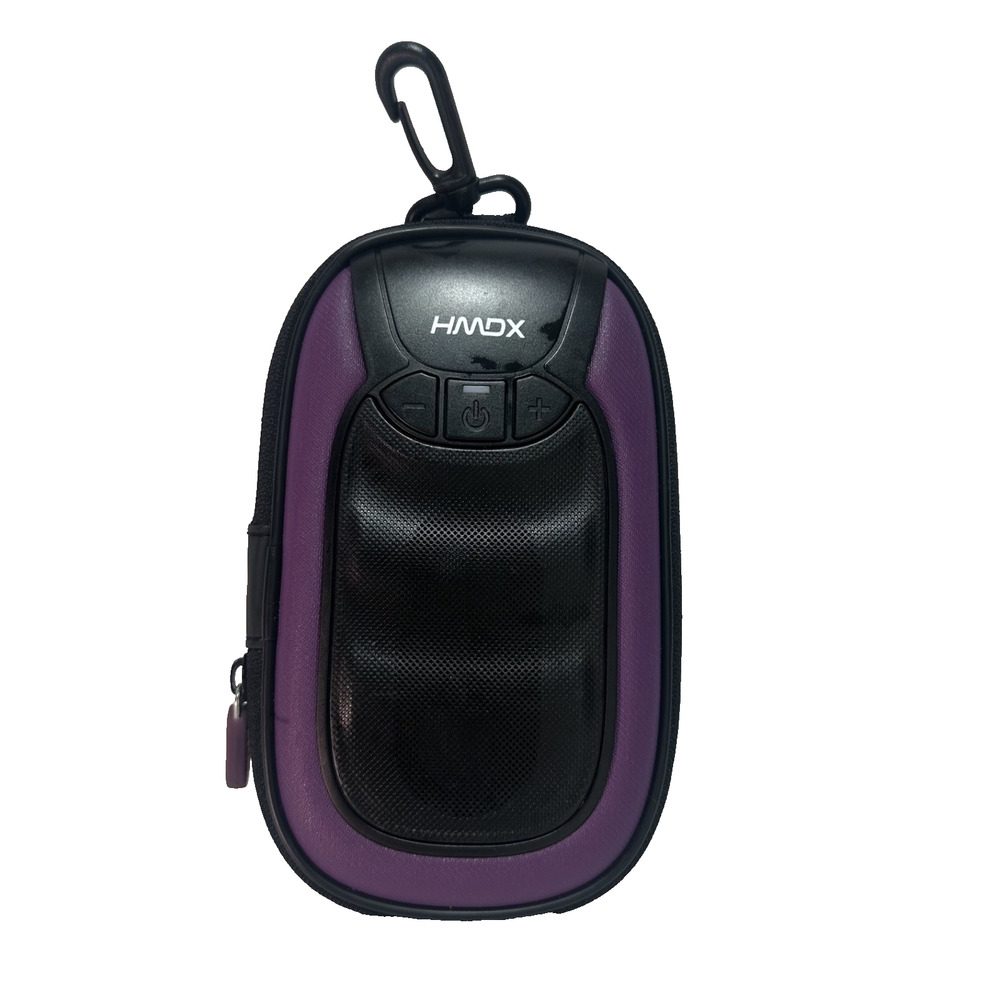 HMDX HX-G04 SPEAKER Case with Volume and Power Buttons Purple Tested